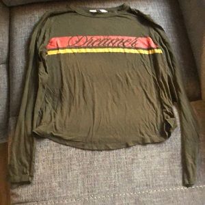 Long sleeved crop top